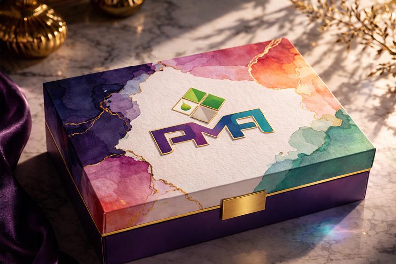 Example of luxury rigid boxes in use