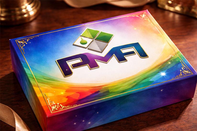 Example of premium folded carton with luxury finishes like foil stamping