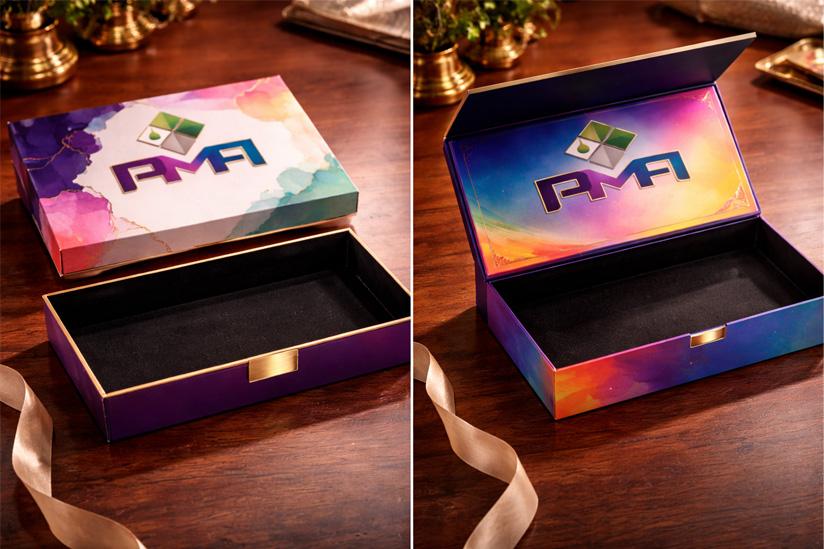 Showcase of lid-off and magnetic closure rigid boxes