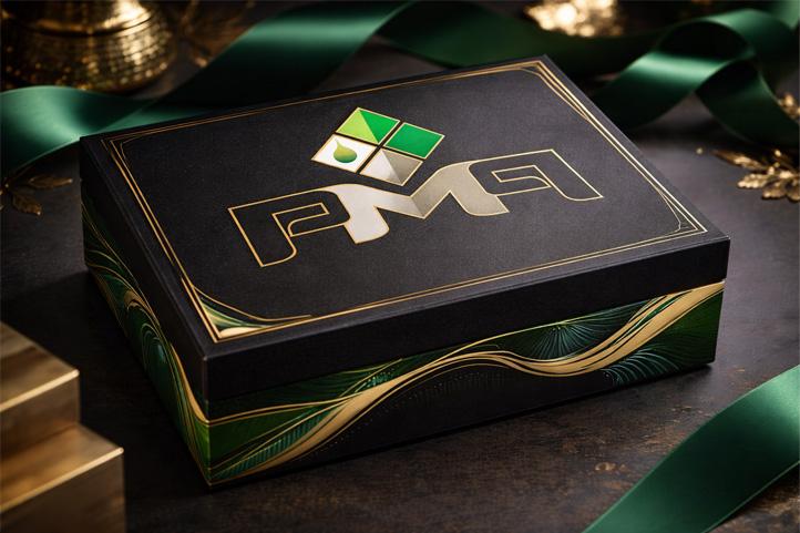 Example of a premium rigid box used in luxury packaging