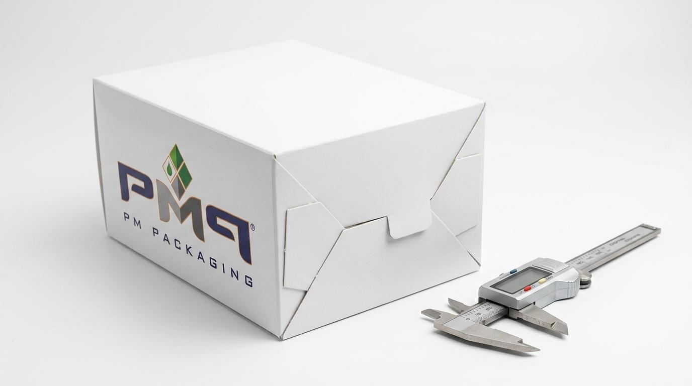 Snap-lock 1-2-3 bottom folding carton showing unglued manual interlocking base flap geometry by PM Packaging