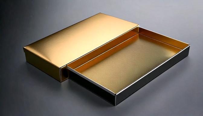 Litho laminated boxes on a gradient background