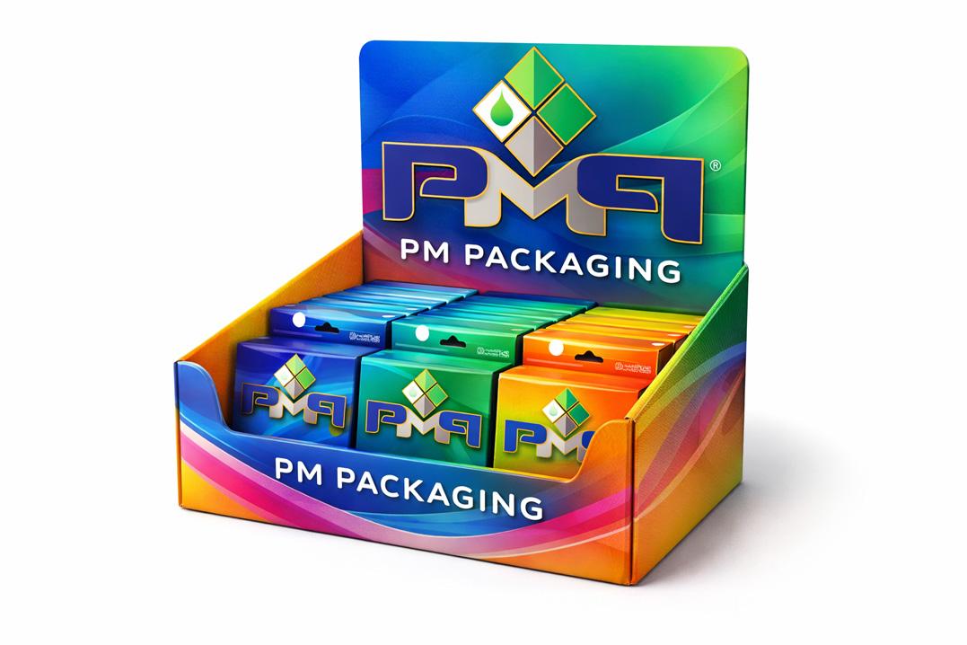 Example of retail ready packaging placed directly on a store shelf