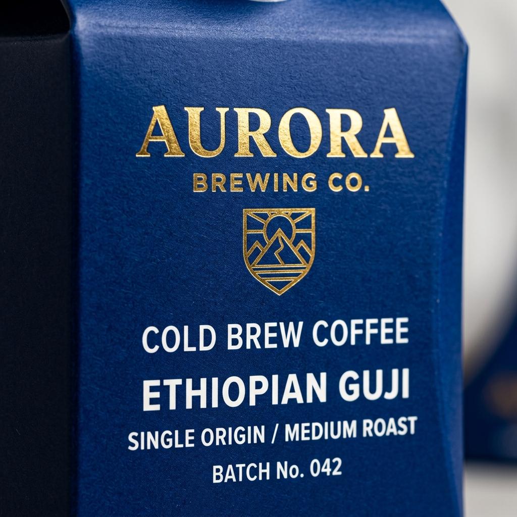 High-detail offset-printed microcorrugated packaging details