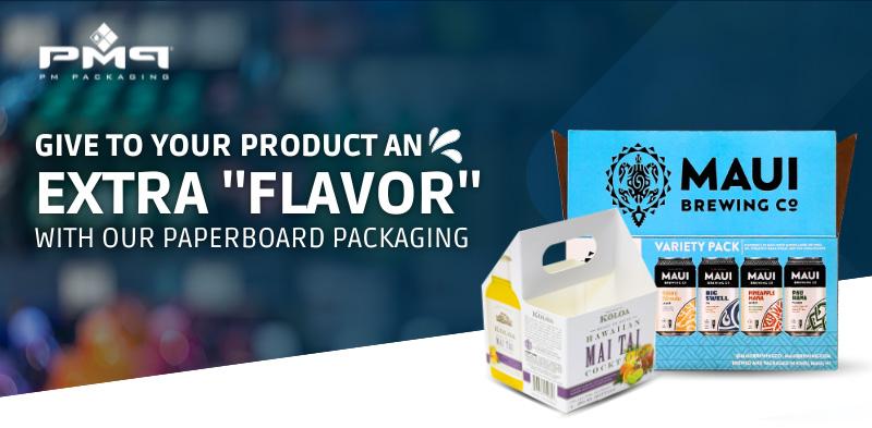 Discover PM Packaging’s paperboard solutions for beverage brands: sustainable, durable, and cost-effective boxes, custom carriers, TTLSB boxes, bottle neck tags, POP displays, and printed flyers/coupons. Customize structures, finishes, and graphics to fit your product and budget.