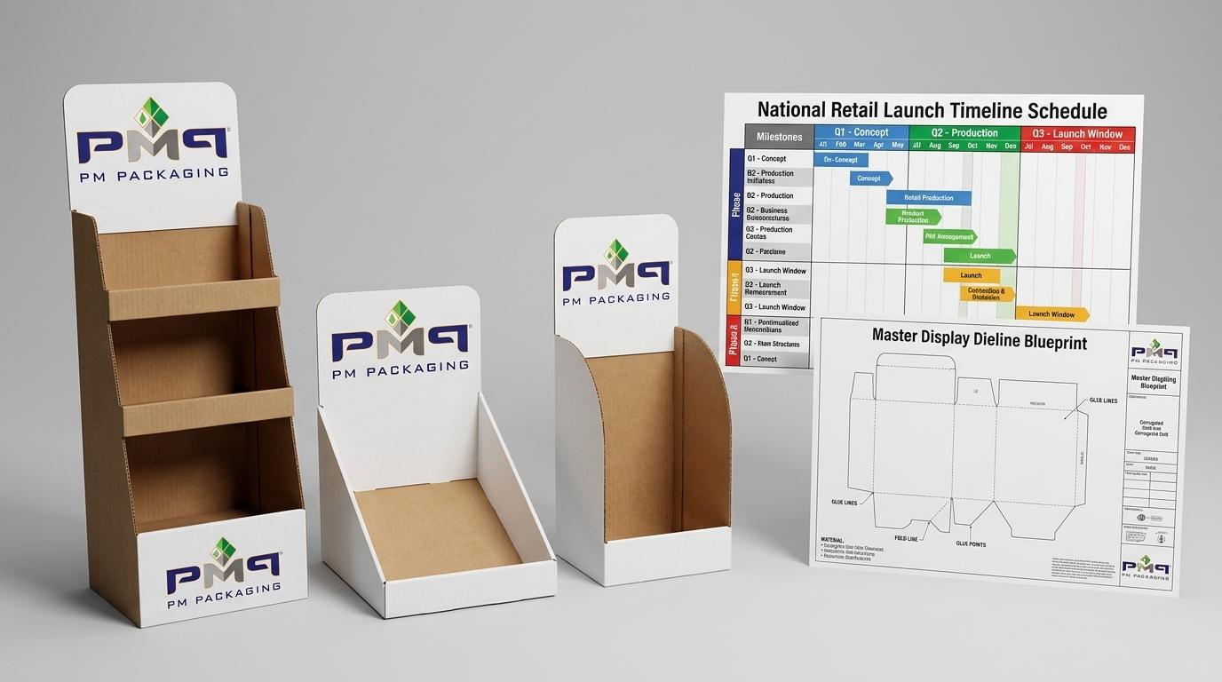 High-Volume Display Production for Retail Promotions With Fixed Launch Dates | PM Packaging