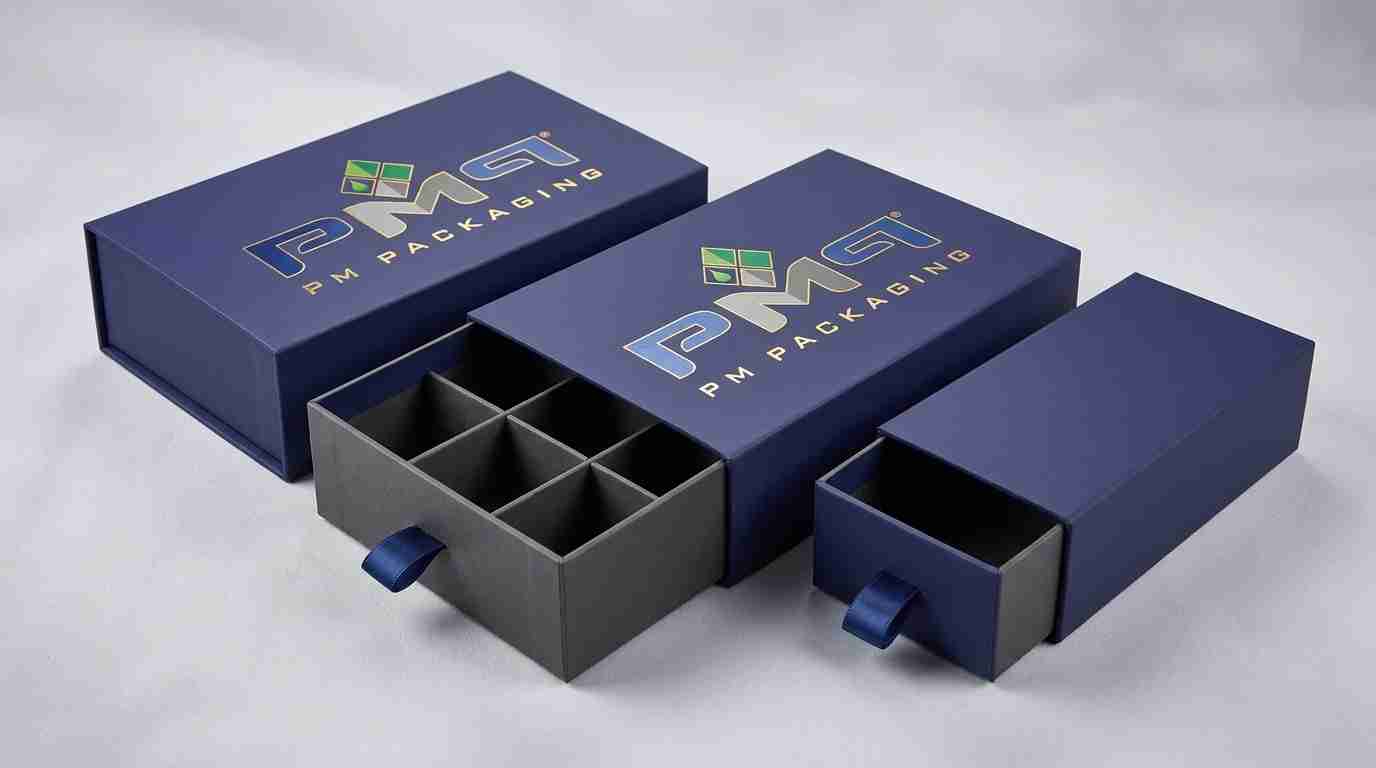 Learn how to engineer high-volume drawer boxes (sliding rigid boxes) for multi-component product sets, sleeve tolerances, inserts, and pack-out.