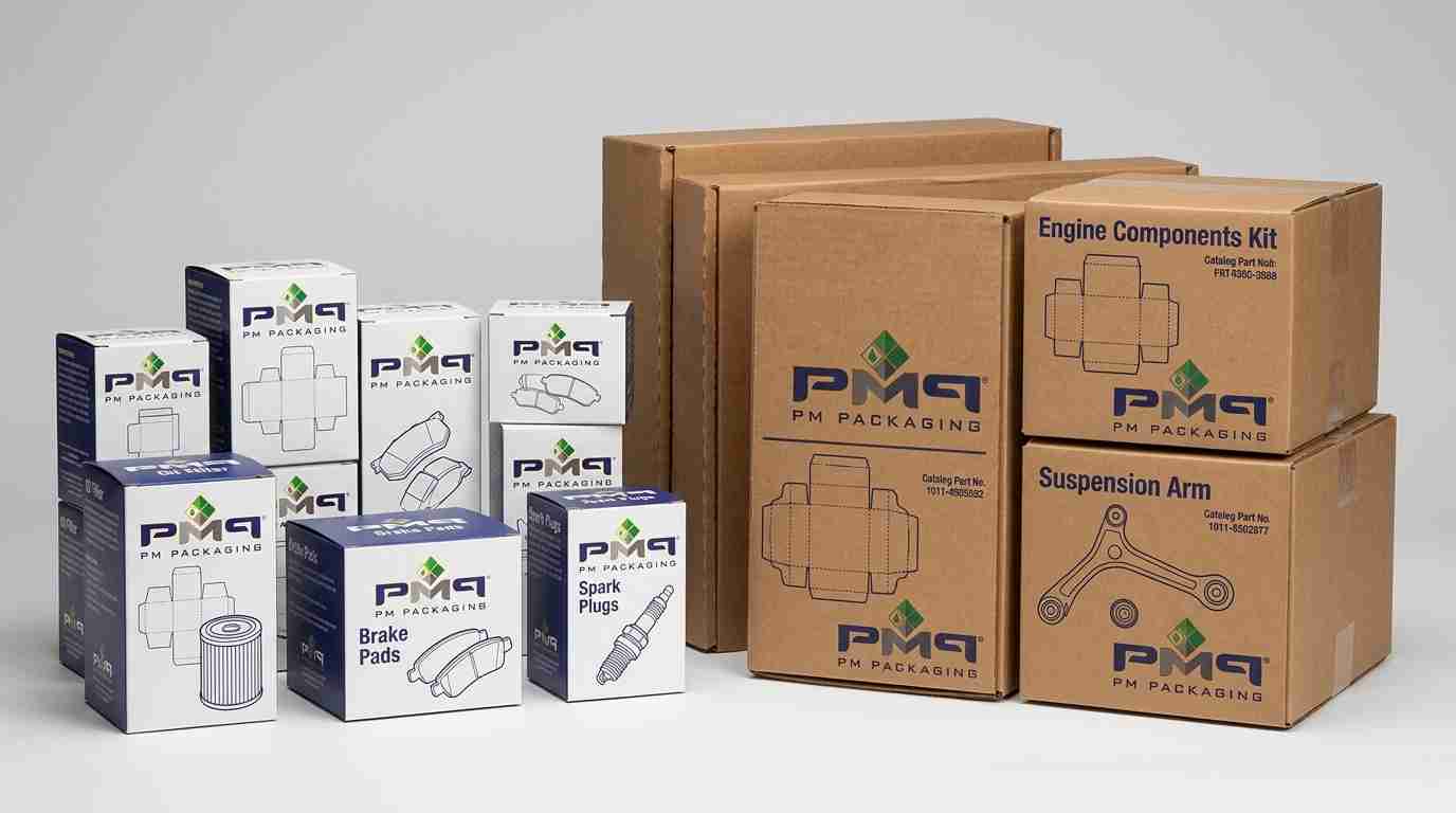 Learn how automotive aftermarket brands manage large part catalog packaging, standardizing folding cartons and SFL structures across thousands of SKUs.