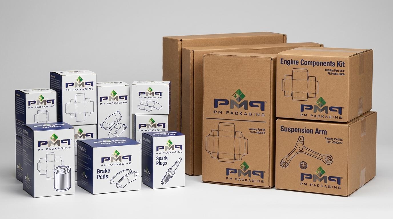 High-Volume Packaging for Automotive Aftermarket Brands With Large Part Catalogs | PM Packaging