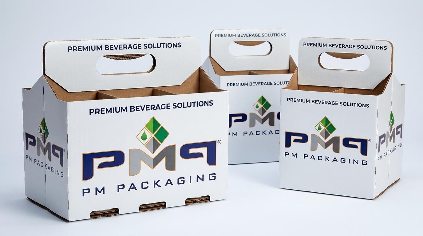 High-Volume SFL Beverage Carriers With Reinforced Die-Cut Handles | PM Packaging