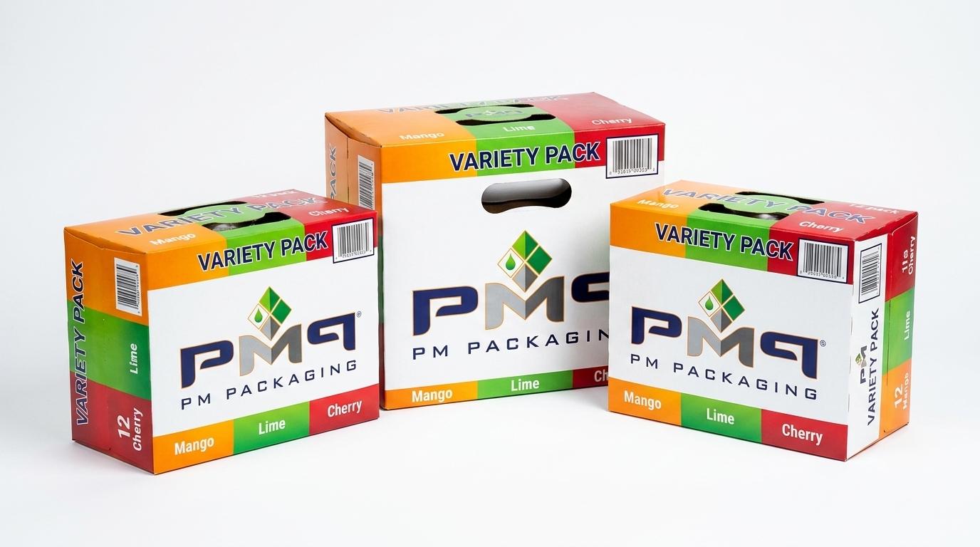 High-Volume Variety-Pack Cartons for Multiple Beverage Flavors | PM Packaging