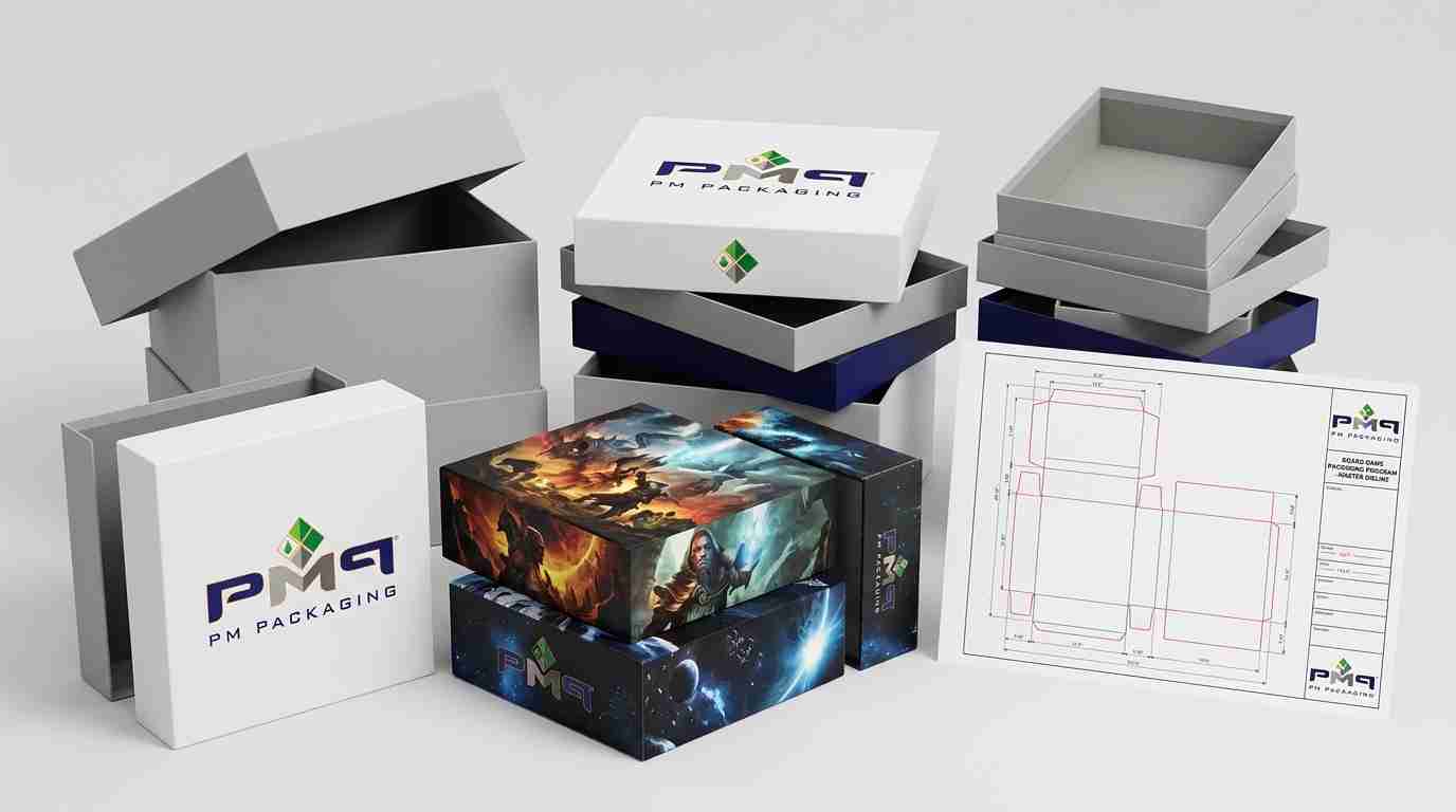 Learn how board game publishers execute large production runs, standardizing box dimensions, balancing folding cartons with SFL game boxes, and maintaining G7 color consistency across repeat printings.