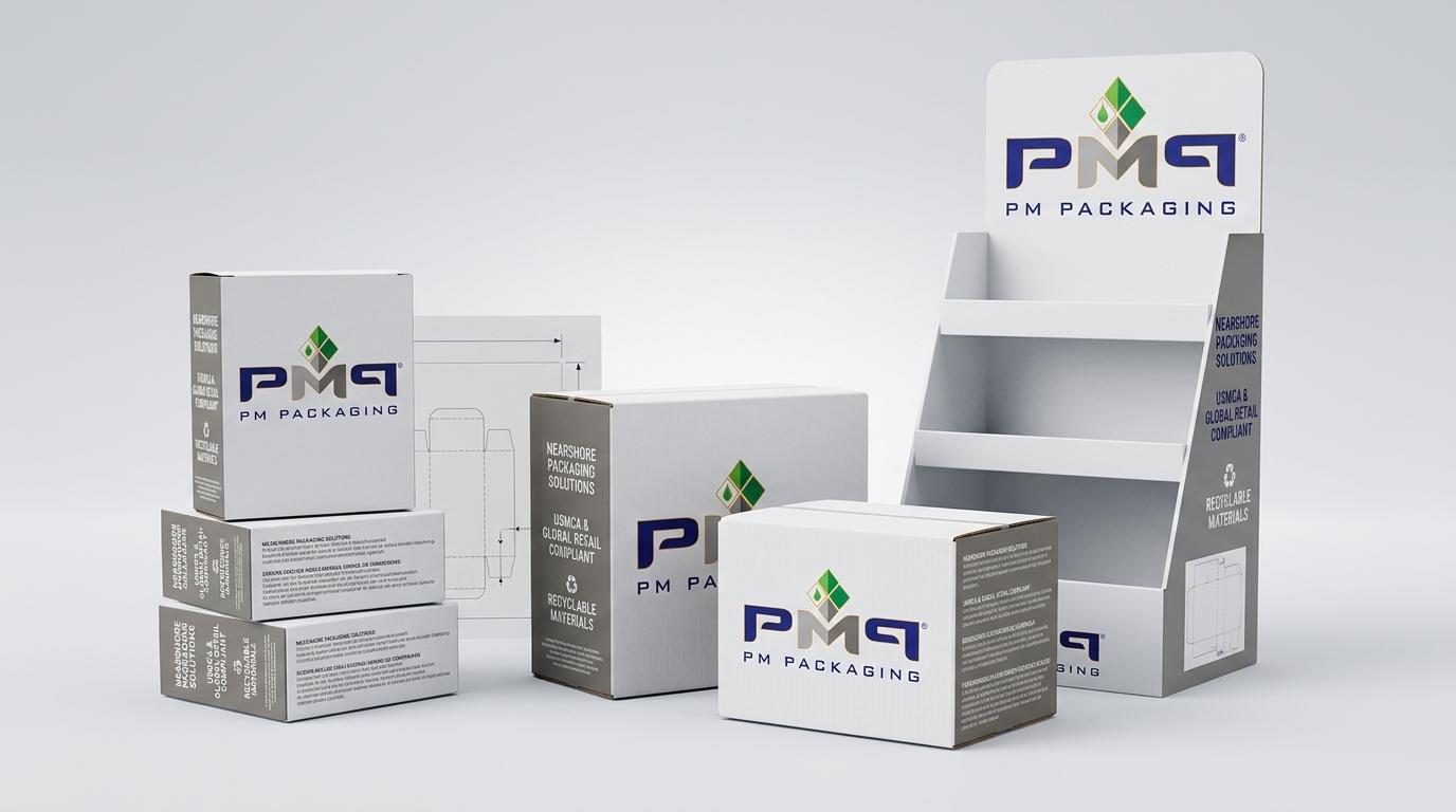 Learn how nearshore packaging near Mexico manufacturing operations optimizes U.S. retail pack-out, SFL containers, displays, and cross-border supply chains.