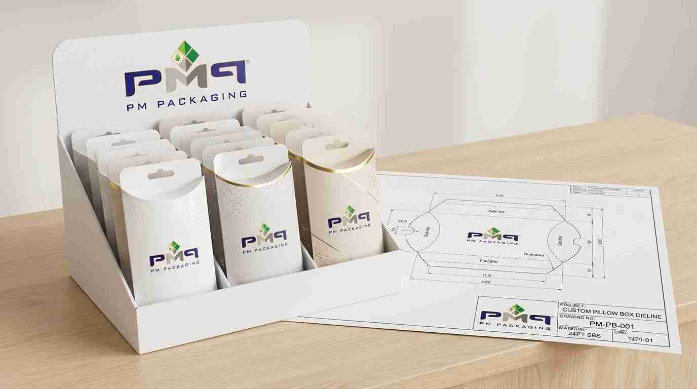 Learn when custom pillow boxes make sense for national checkout and impulse-product programs, including counter displays, compact SKUs, hang tabs, seasonal launches, and high-volume retail rollout.