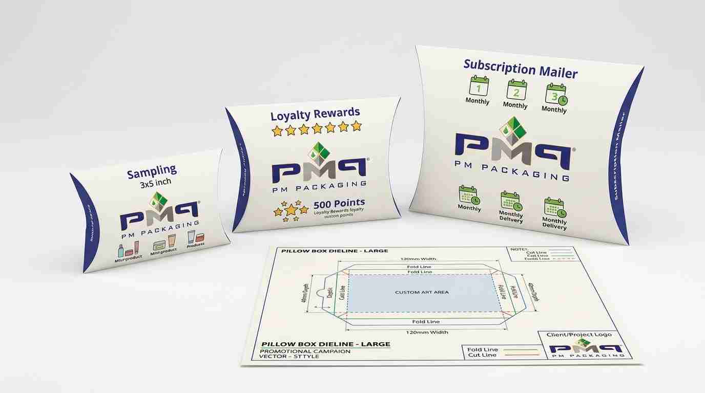 Learn how brands can use custom pillow boxes for high-volume samples, loyalty rewards, subscription inserts, and recurring promotional programs while standardizing packaging and pack-out.