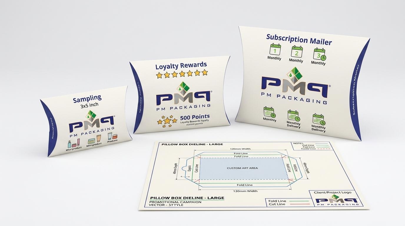Learn how brands can use custom pillow boxes for high-volume samples, loyalty rewards, subscription inserts, and recurring promotional programs while standardizing packaging and pack-out.